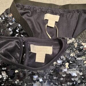 Primark Premium Girls Blue Sequined Two Piece Outfit (Skirt & Top) Small 4-7 yrs